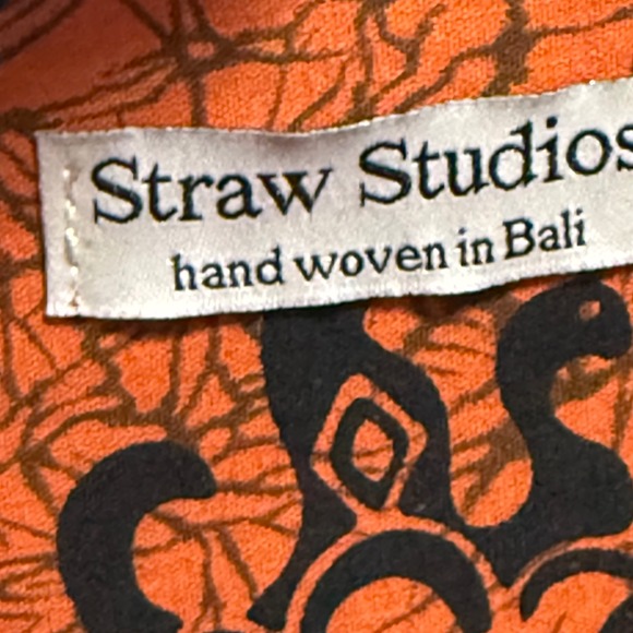 STRAW STUDIOS - Round Rattan Woven Straw Round Crossbody Bag - Picture 2 of 12